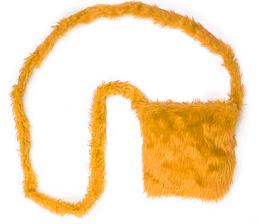 Sac en peluche, orange