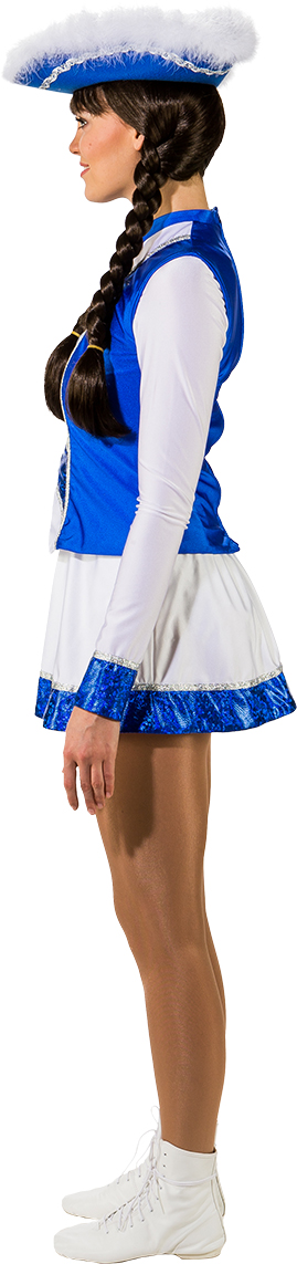Spark costume - 3 pieces, blue-white 