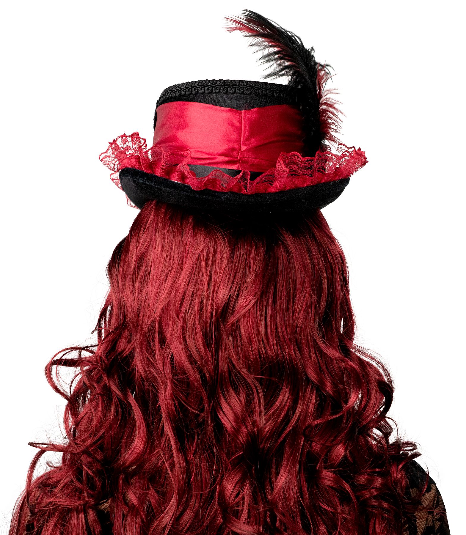 Cylinder hat Gothic, red