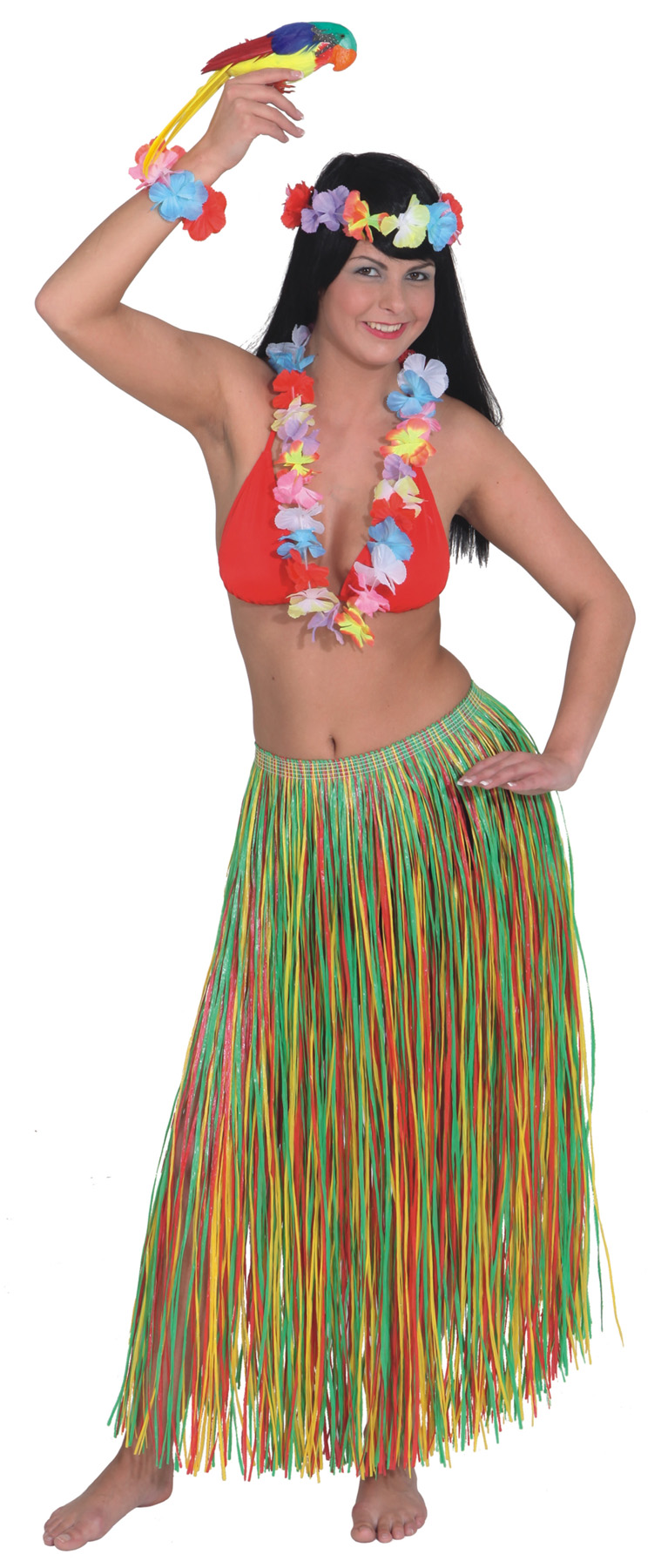 Hawaii skirt with cord 90cm, colored