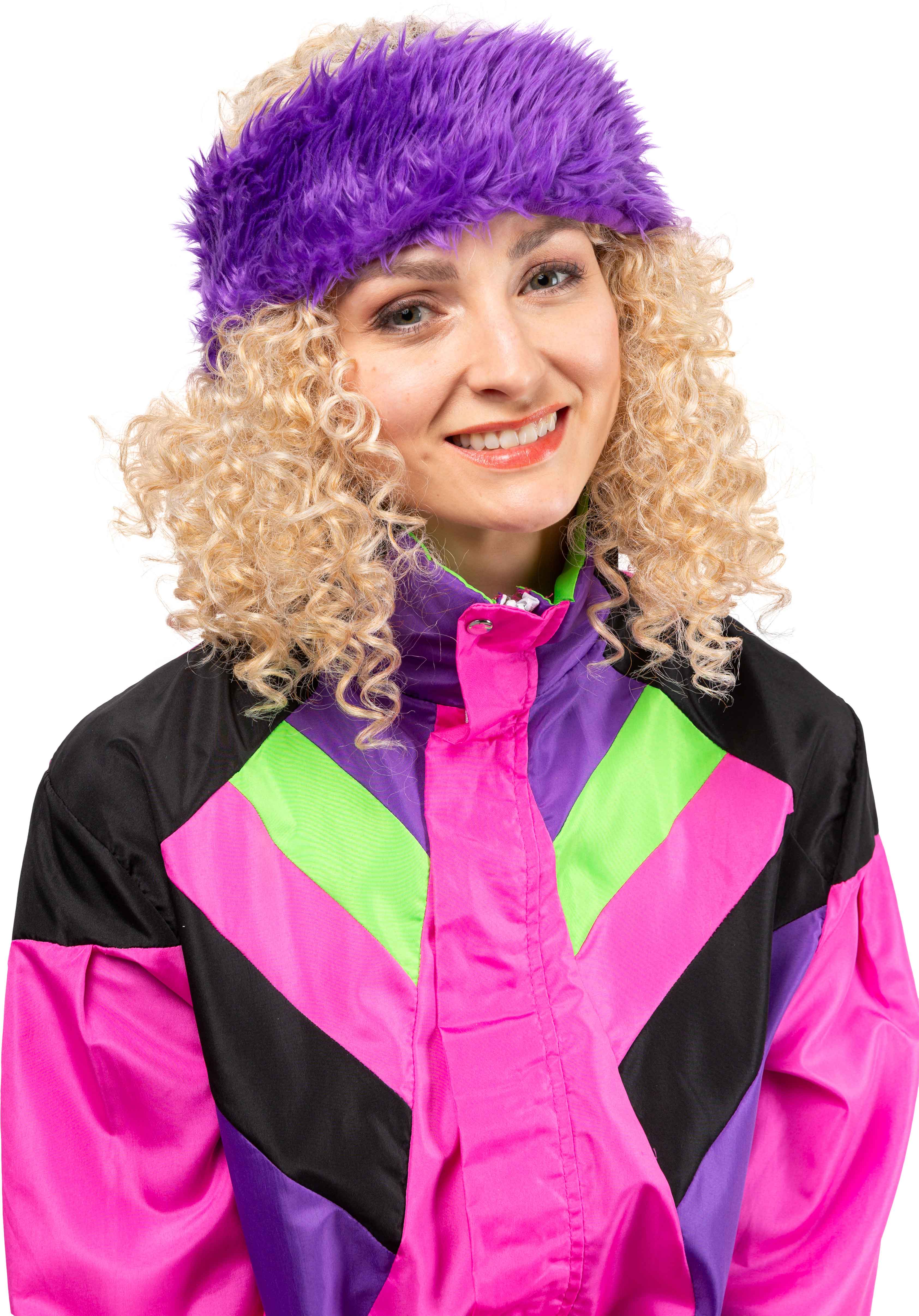 Headband fur, purple