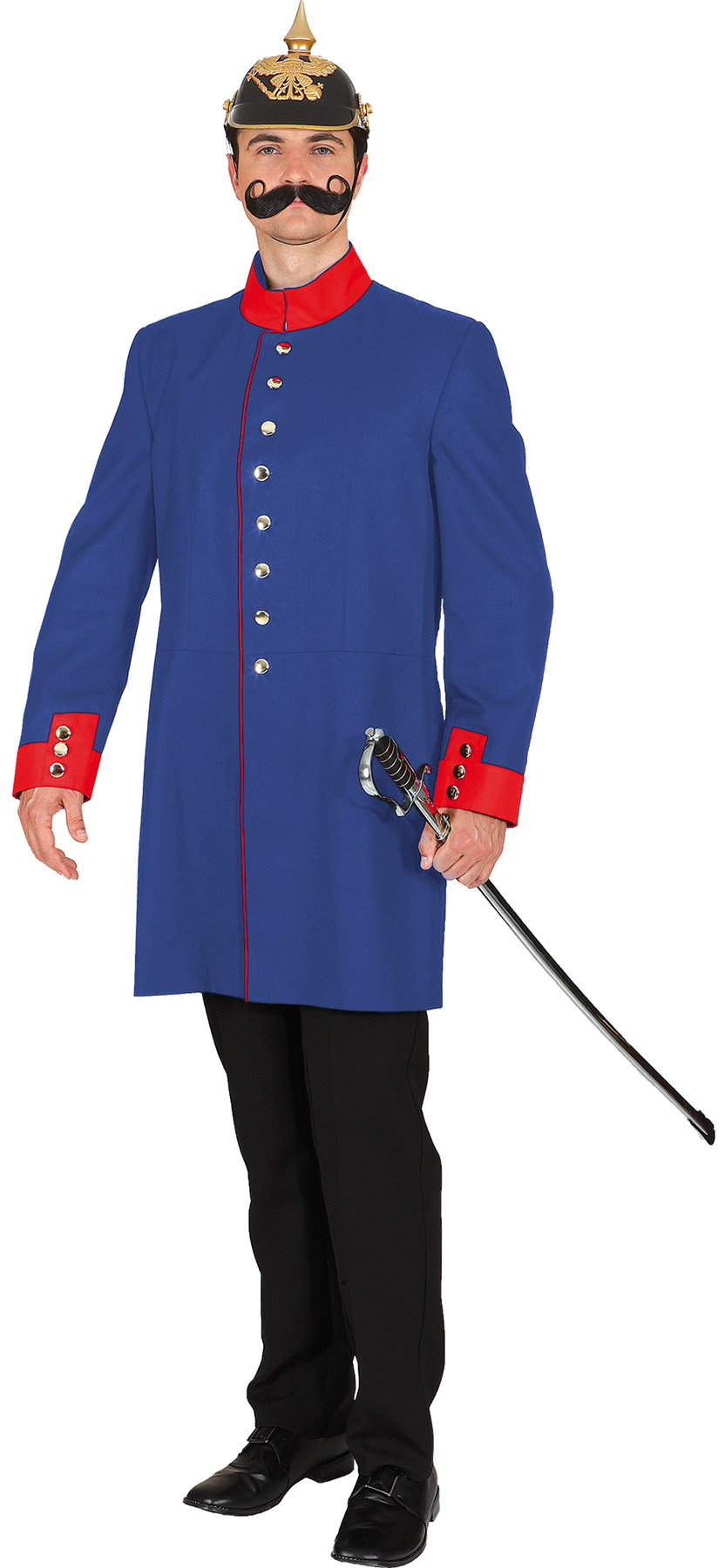 Historische Uniformjacke, royalblau