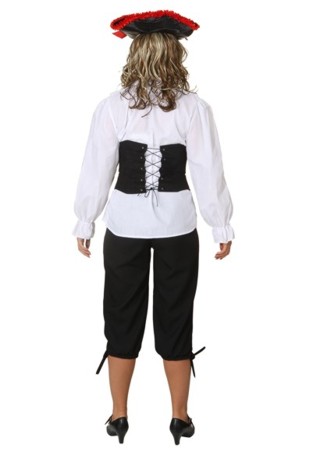 Knee breeches trousers, black