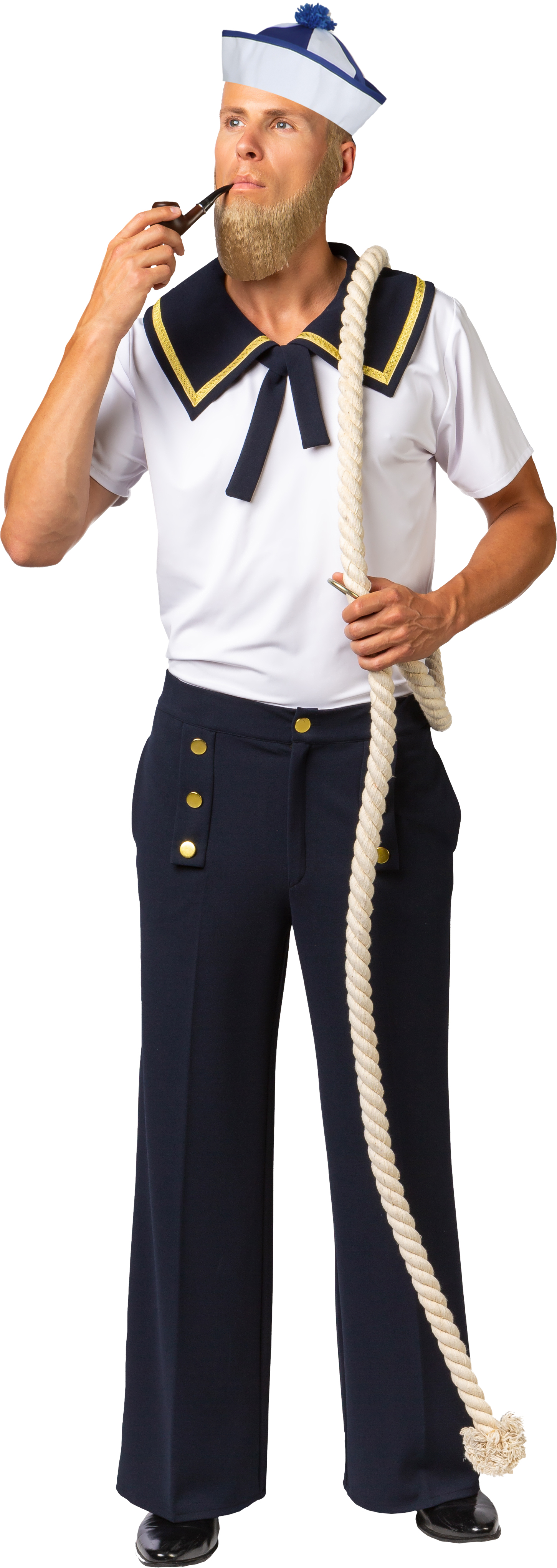Flared trousers marine