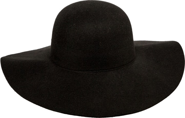 Floppy hat, black 