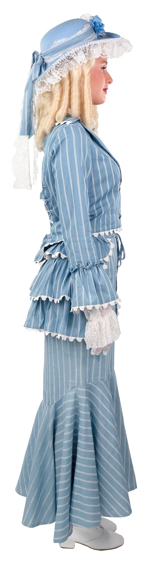 Biedermeier lady, light blue