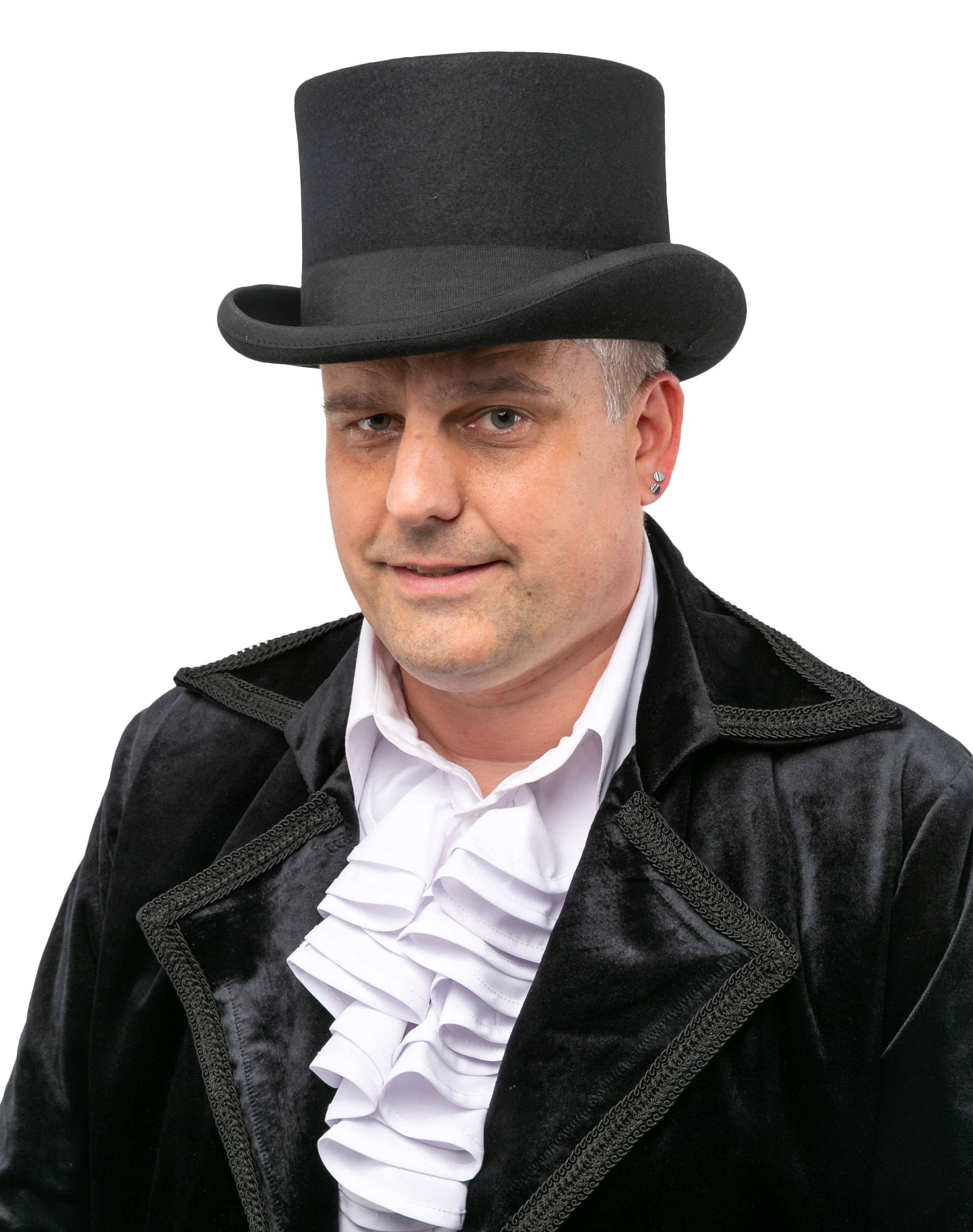 Zylinder Wollfilz, schwarz