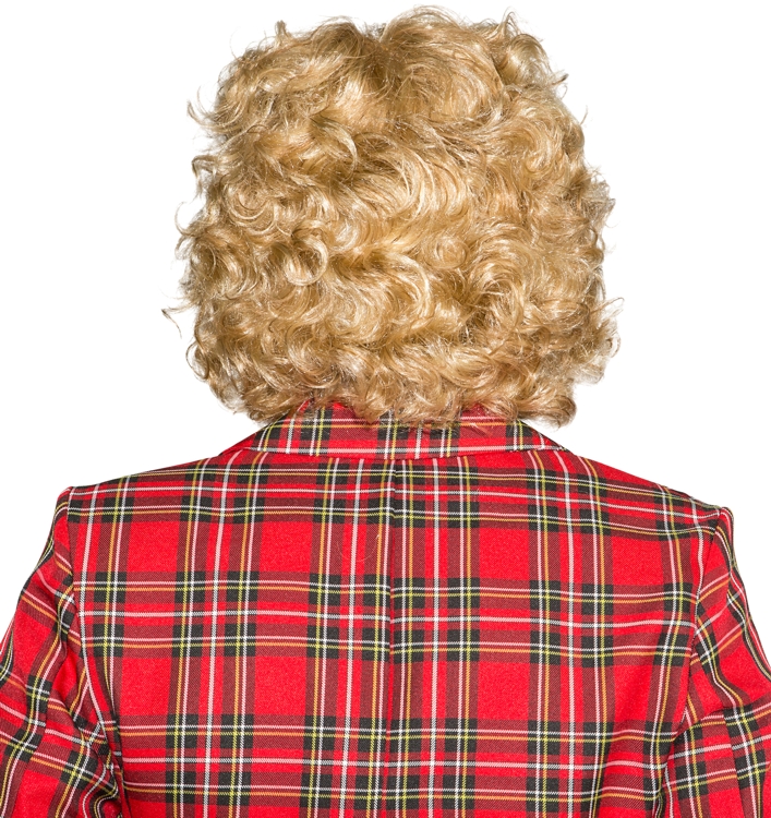 Men's wig blond, curly