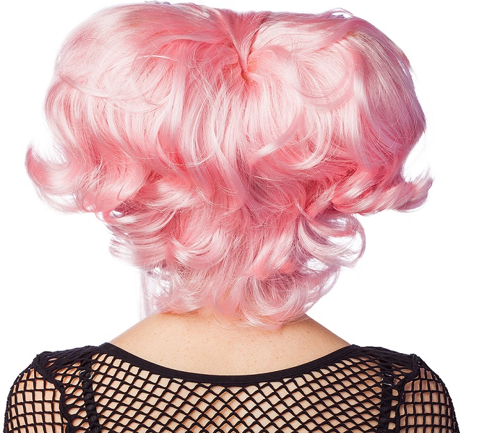 Perruque fantasy, rose