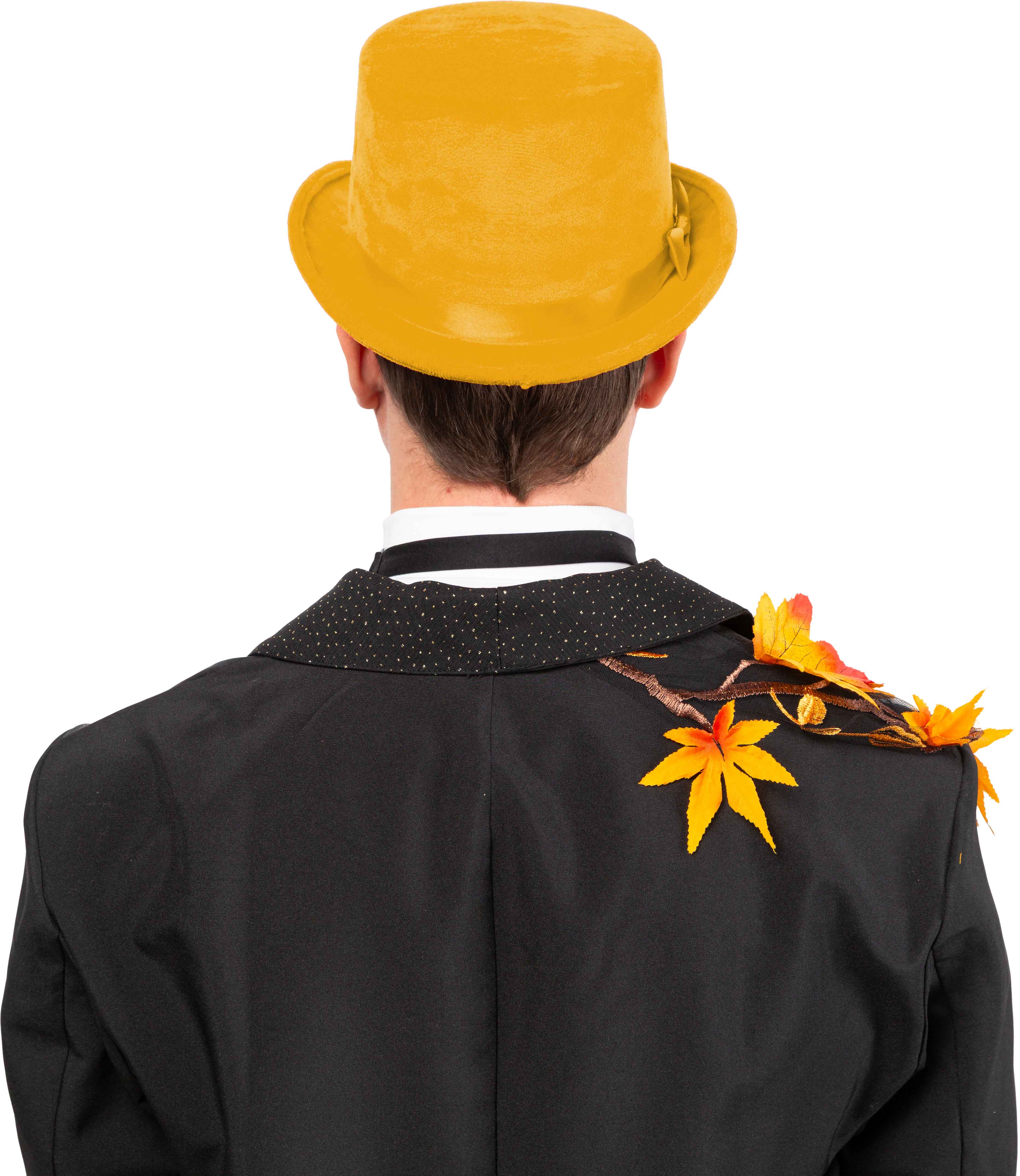 Zylinder Samt flach, orange