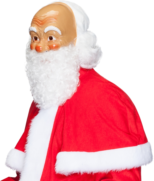 Santa Claus mask with beard