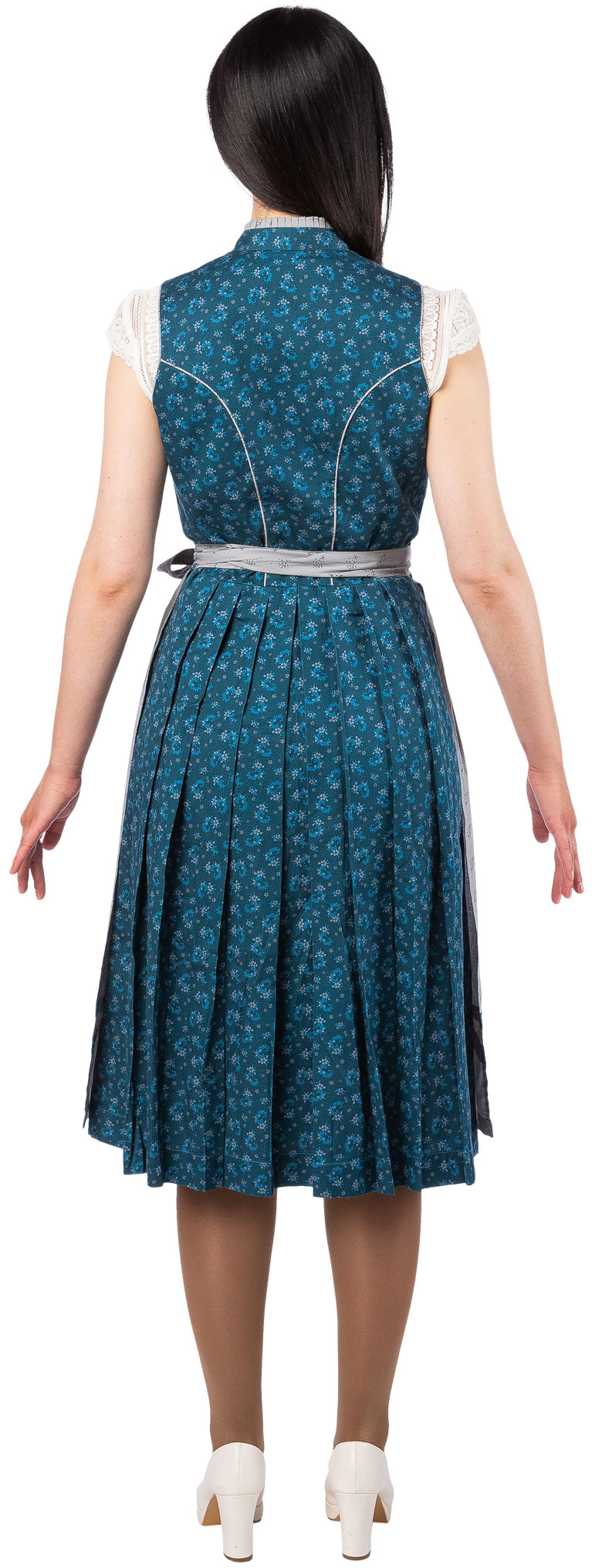 Dirndl "Maeva" blau-grau