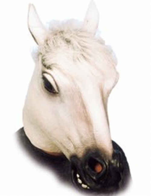 Mask, white horse 