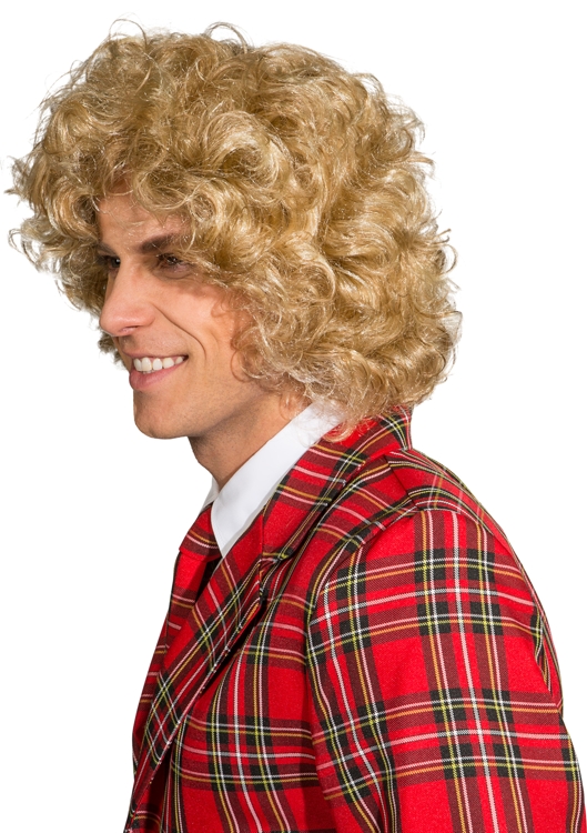Men's wig blond, curly