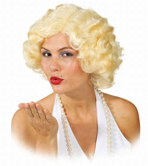 Perruque des années 50, blonde