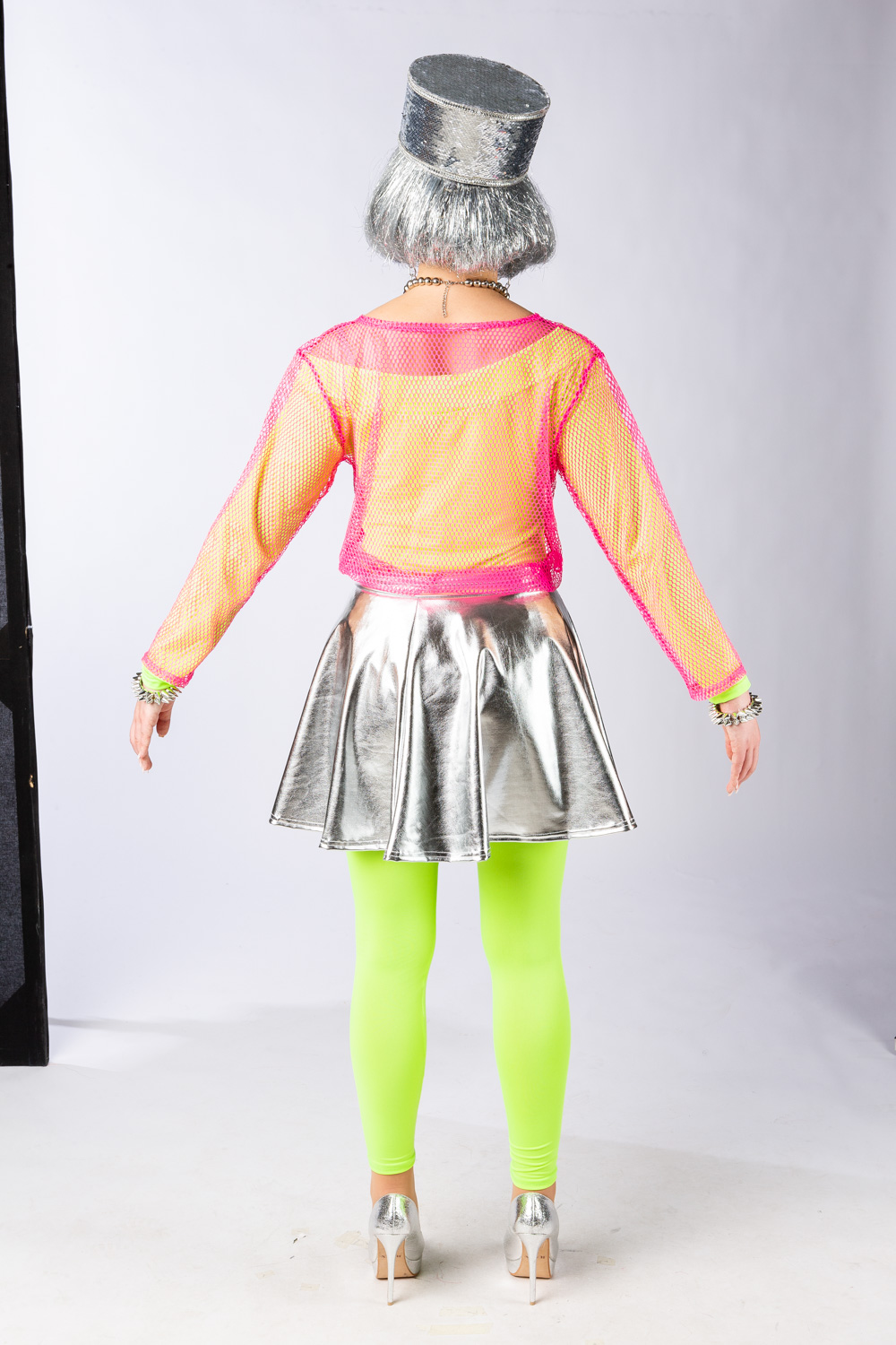 Rock metallisch, silber 