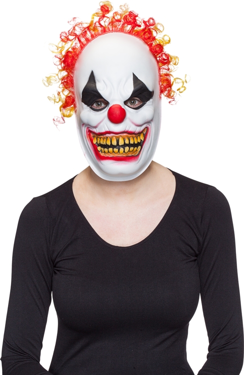 Masque clown, horreur avec polis