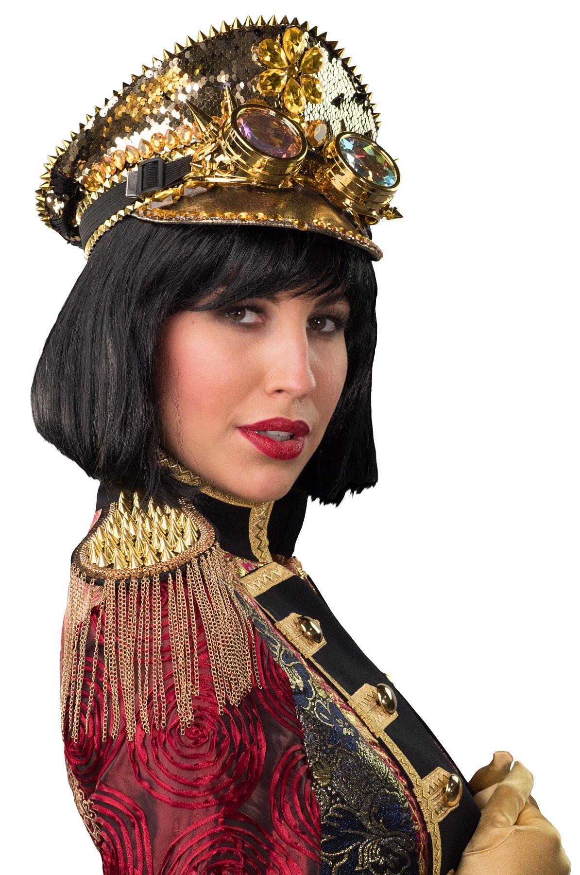 Epaulette Nieten, gold