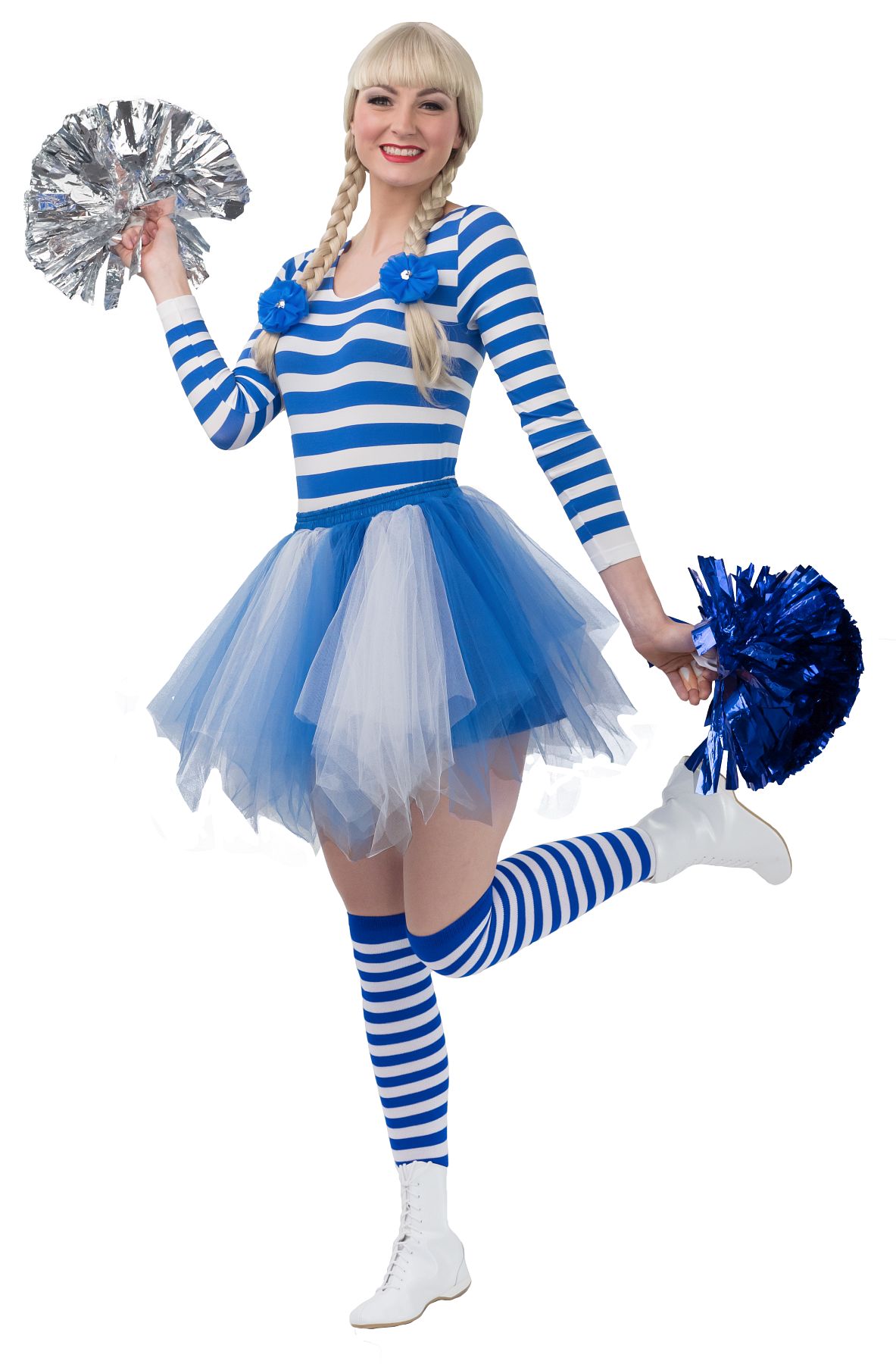 Body, blue-white striped