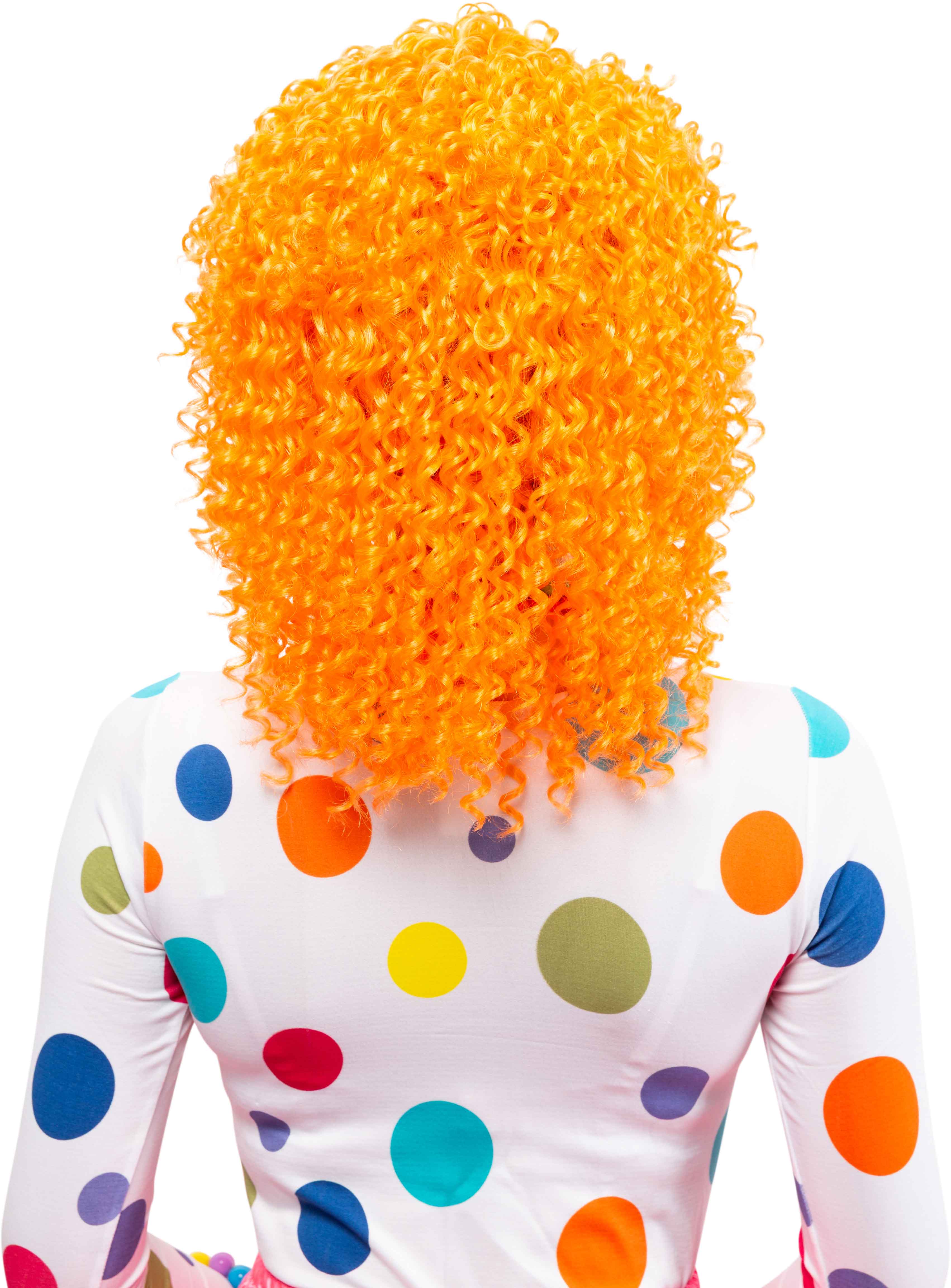 Maiden curly wig, orange