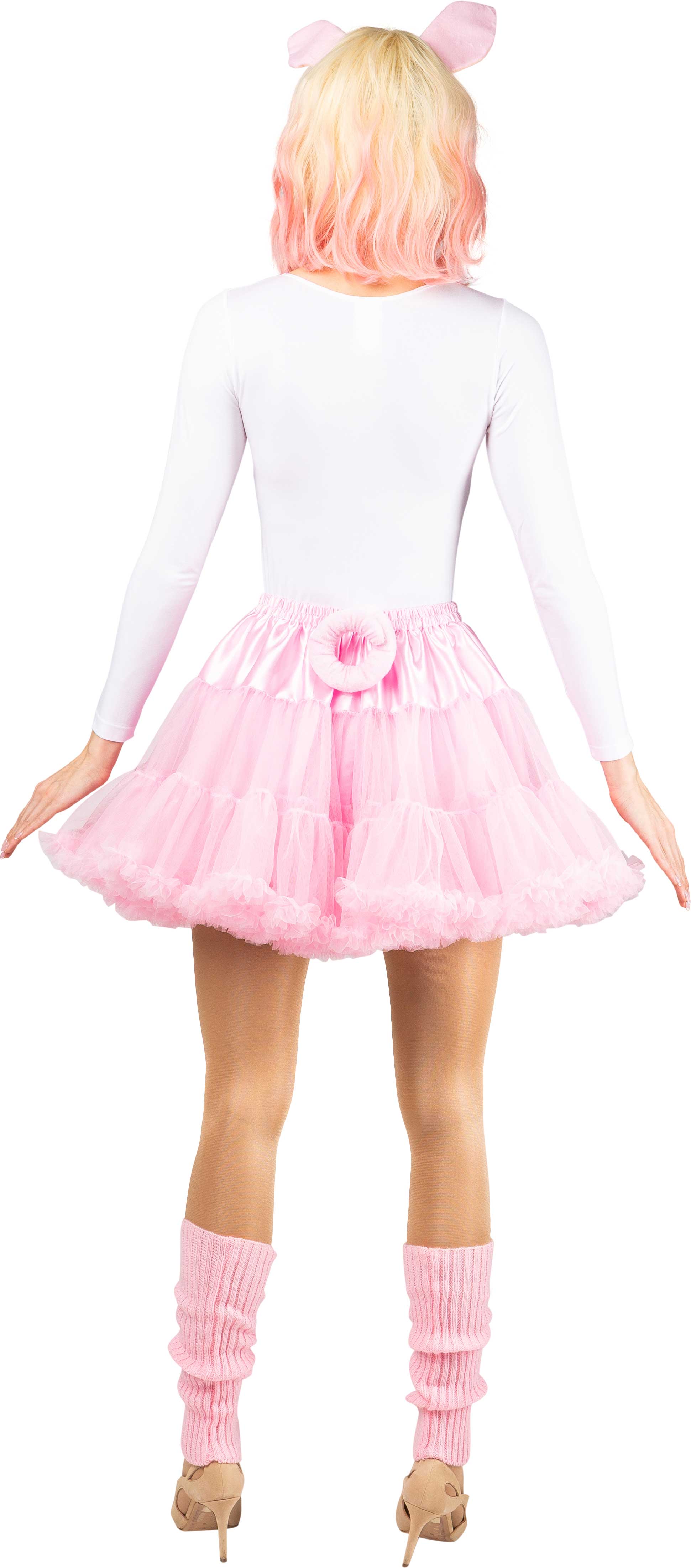 Short tutu with a frill, pink