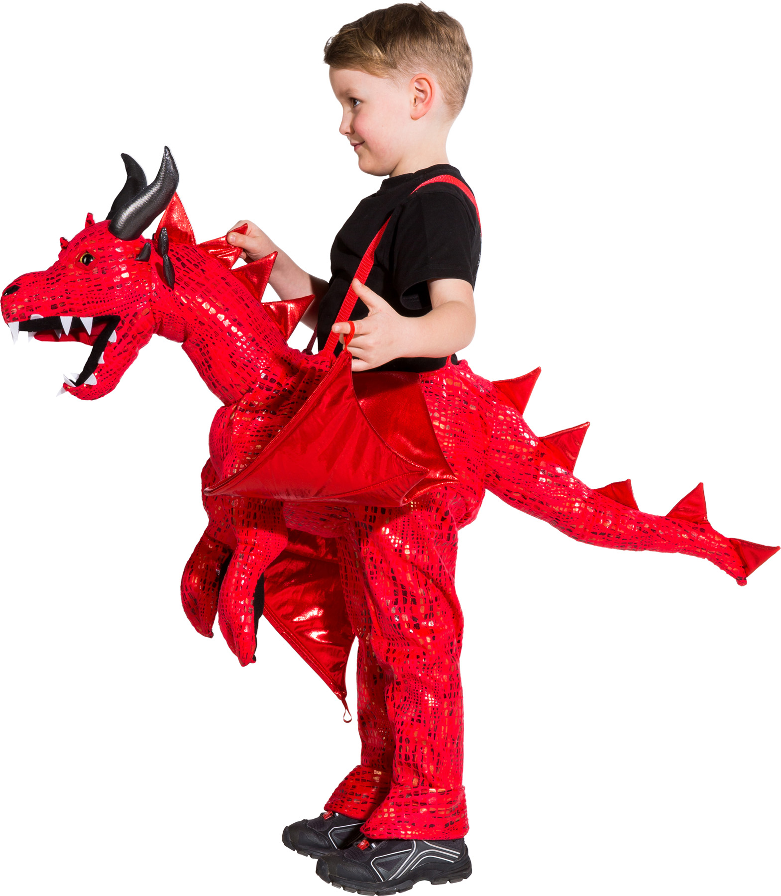 Red dragon ride on costume