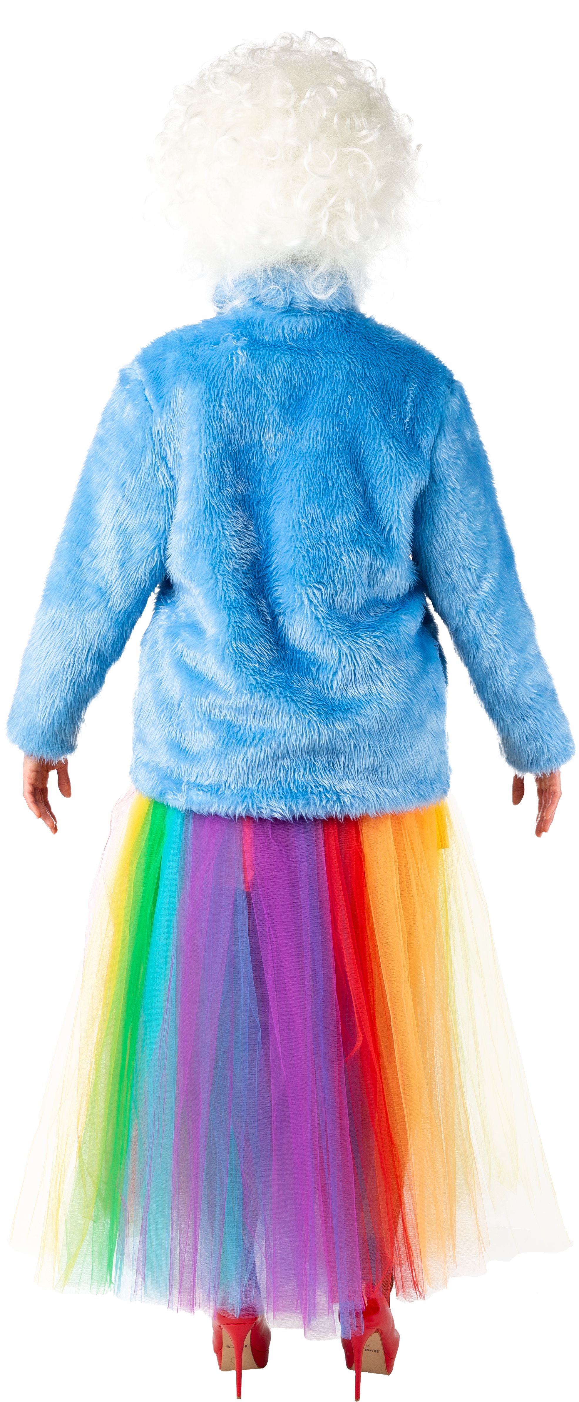 Veste en peluche, bleu clair, XXL