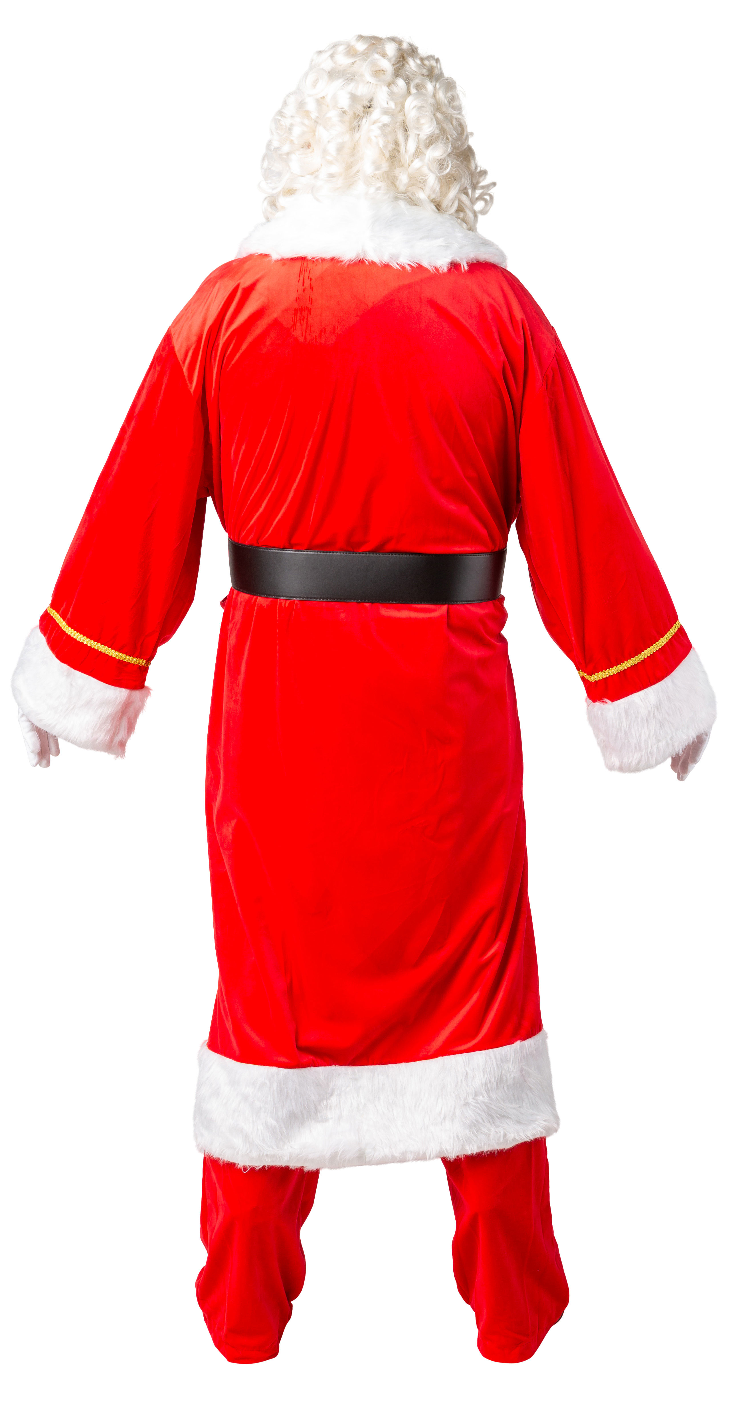 Weihnachtsmannmantel Samt, hellrot  