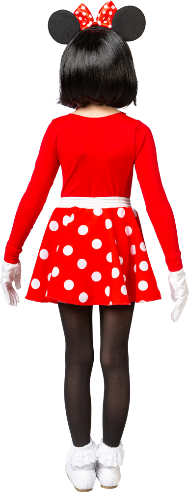 Rock'n roll skirt for girls red, white dotted 
