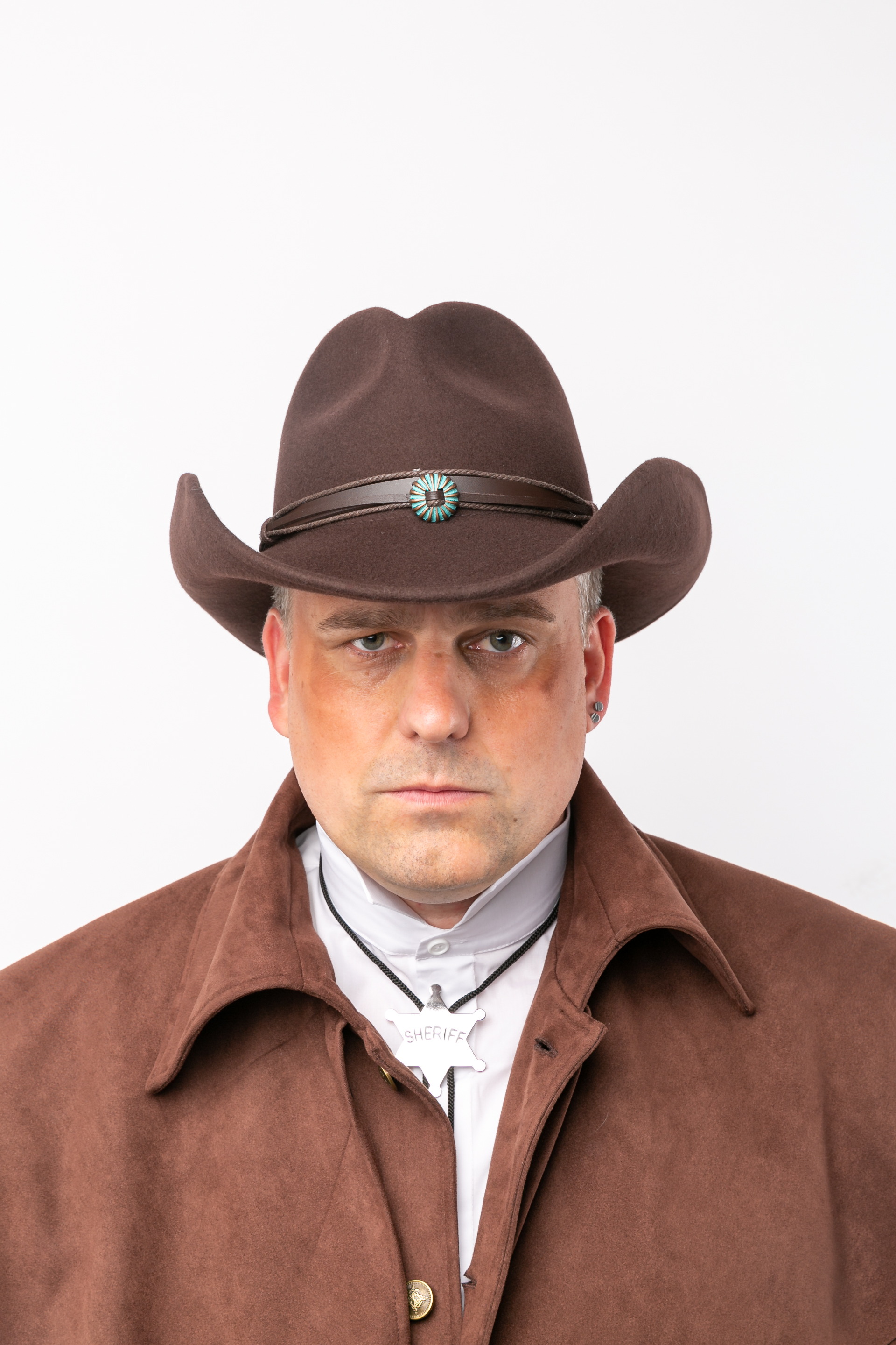 Chapeau de cowboy, marron