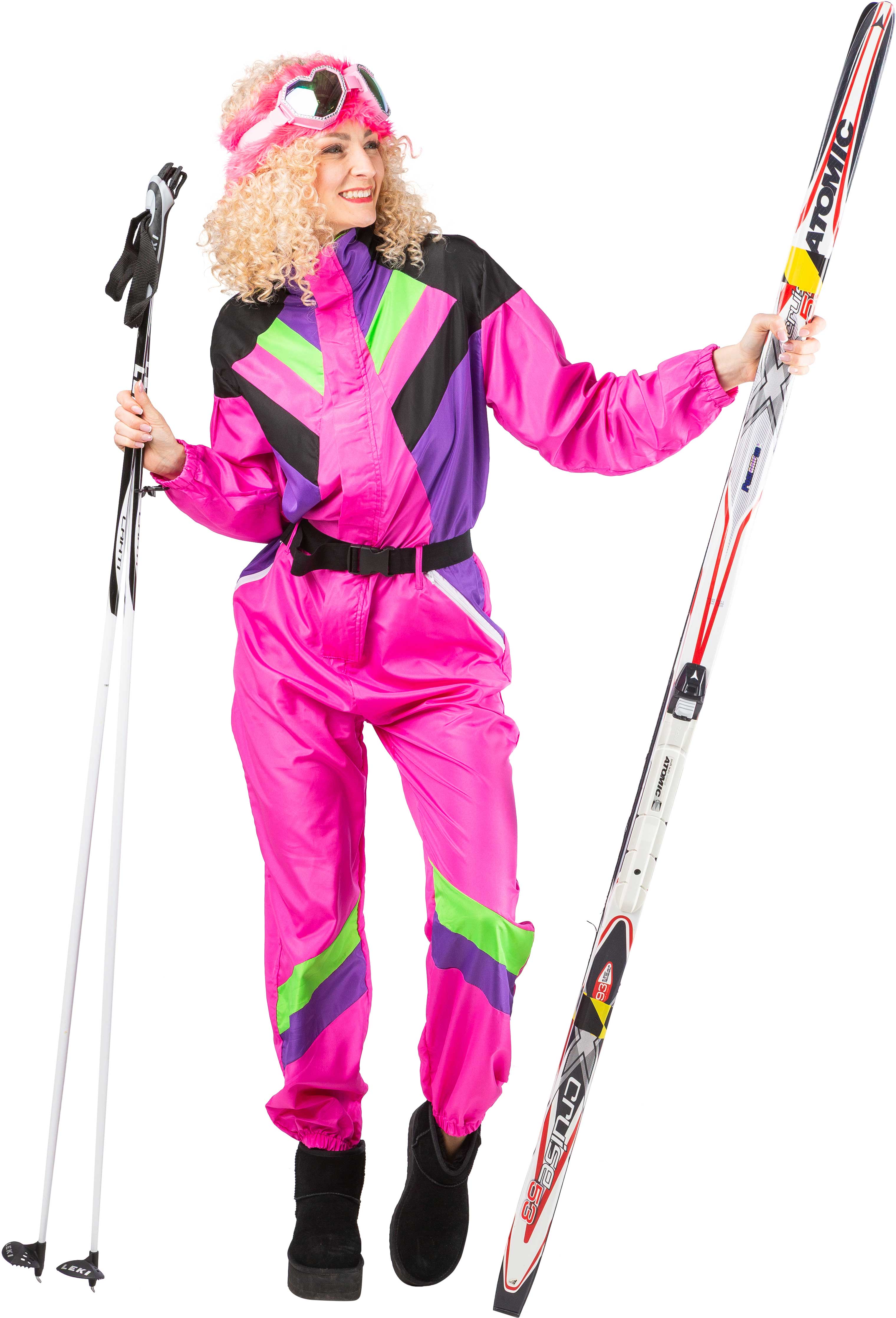 Combinaison de neige Retro Dames, rose