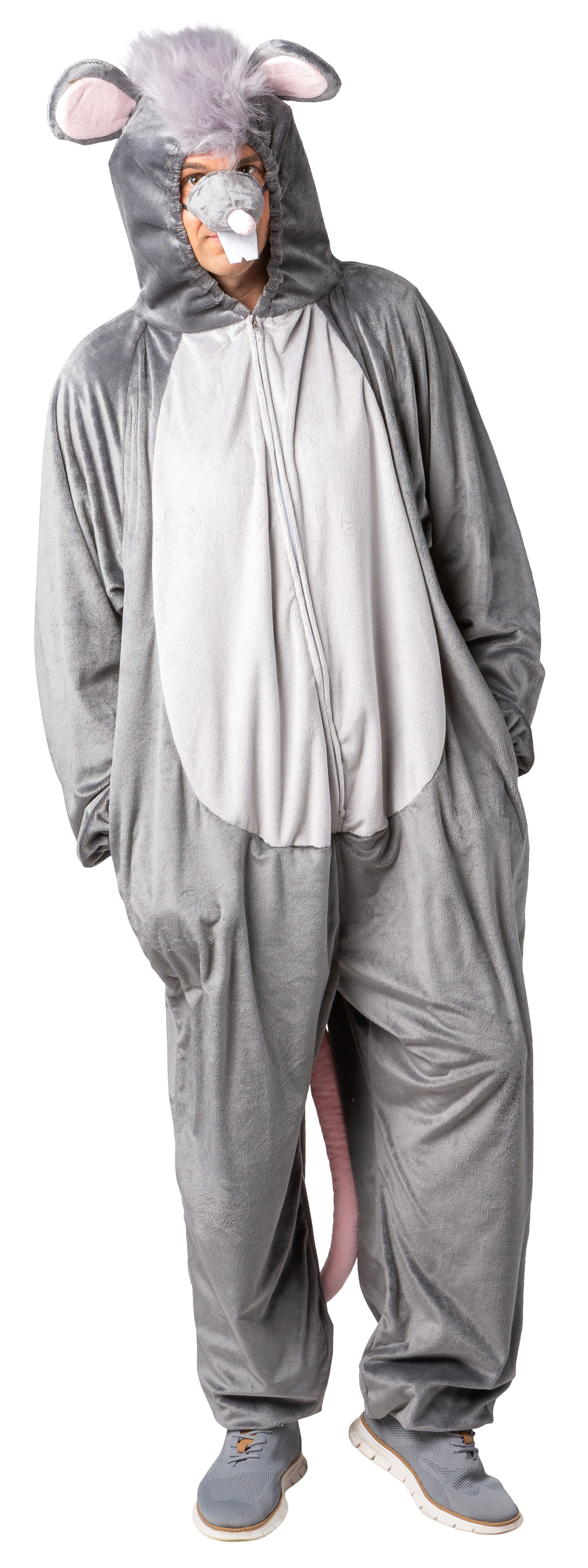 Ratte, Overall mit Kapuze 160cm - 175cm