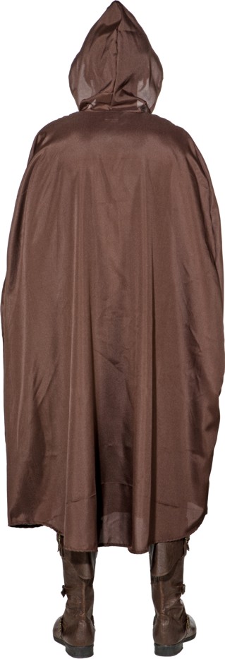 Cape à capuche, brun
