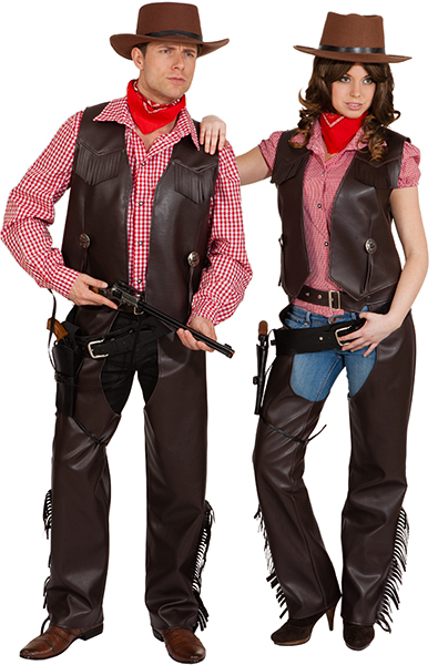 Cowgirl vest, brown