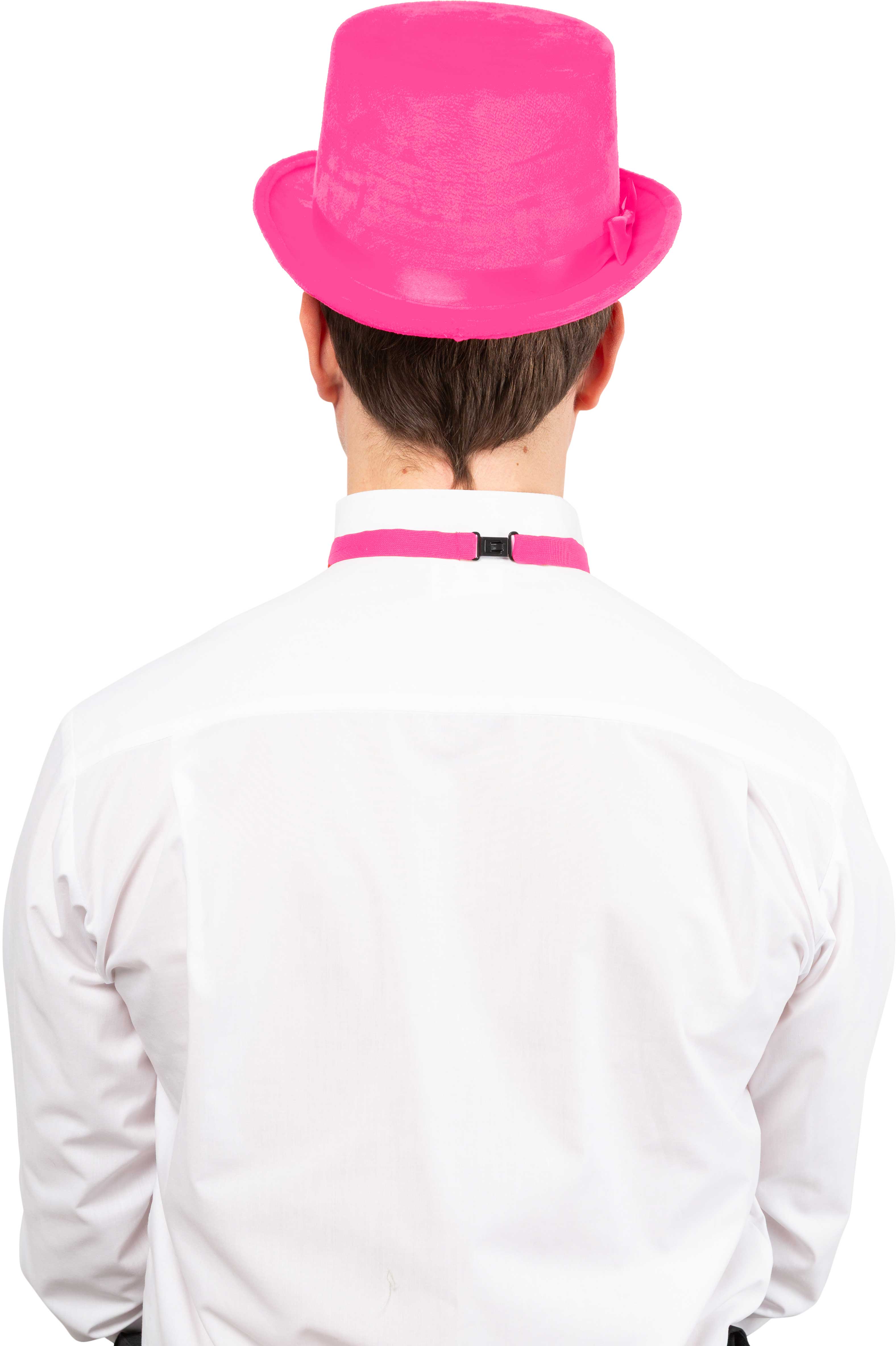 Zylinder Samt flach, pink