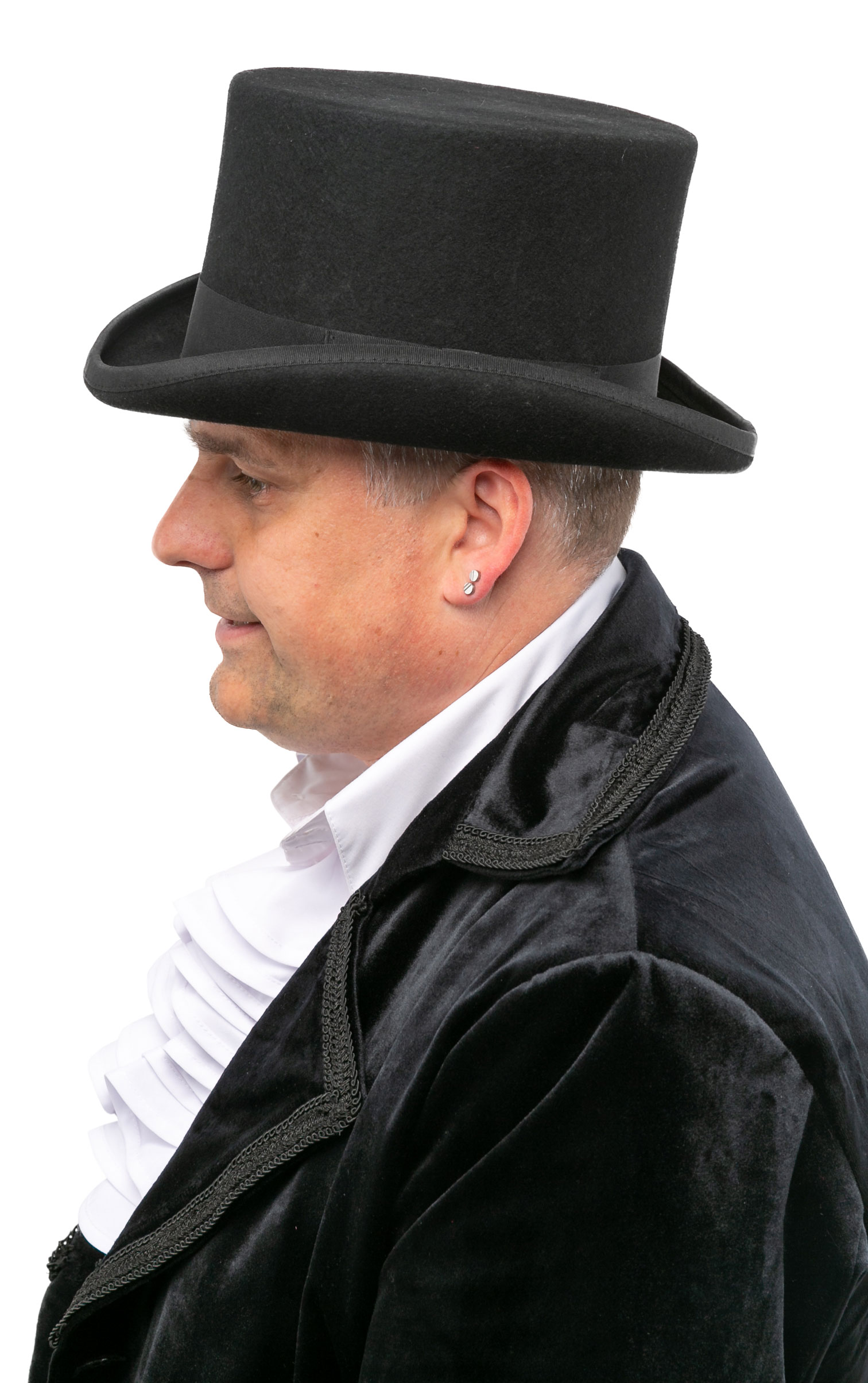 Cylinder wool felt, black