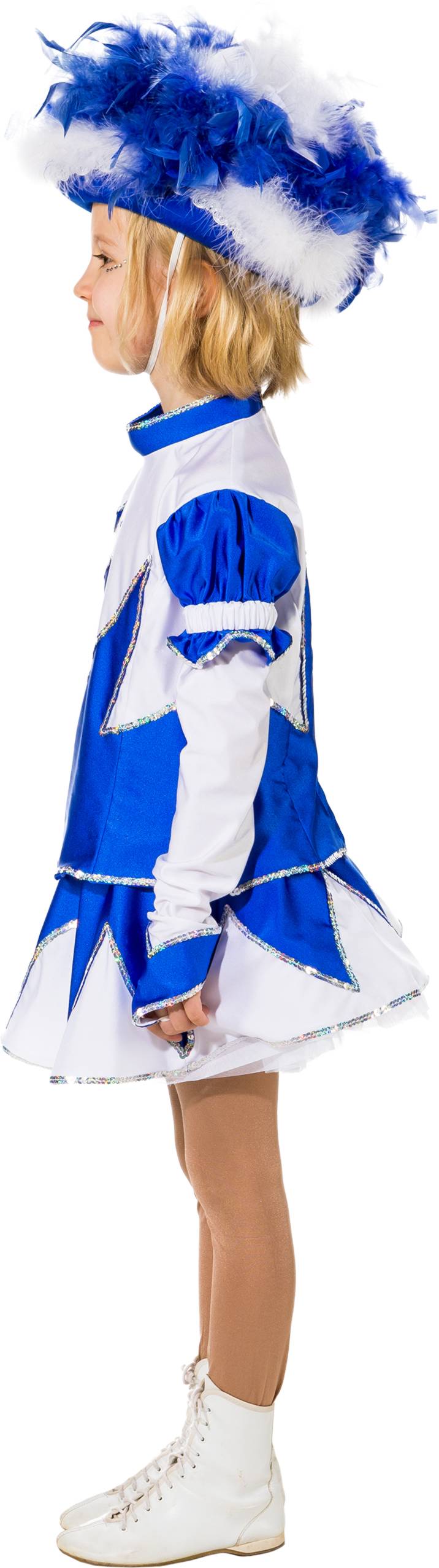 Costume d'étincelle bleu-blanc