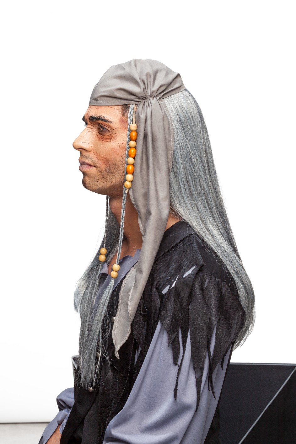 Zombie pirate wig, unisex