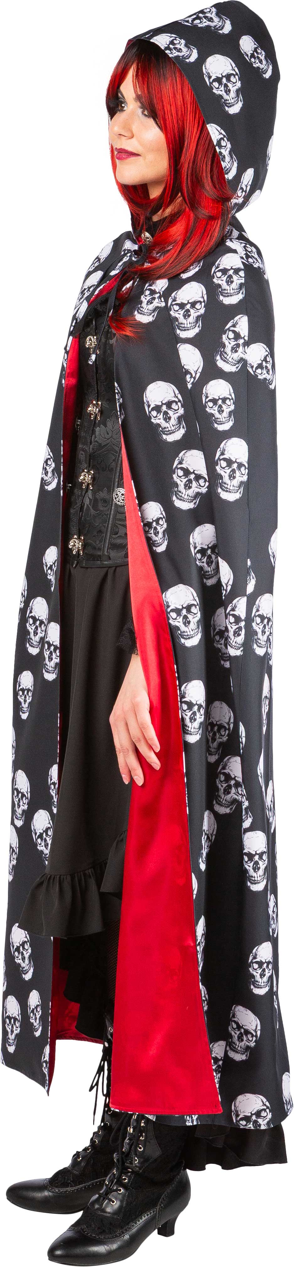 Cape à motifs de têtes de mort