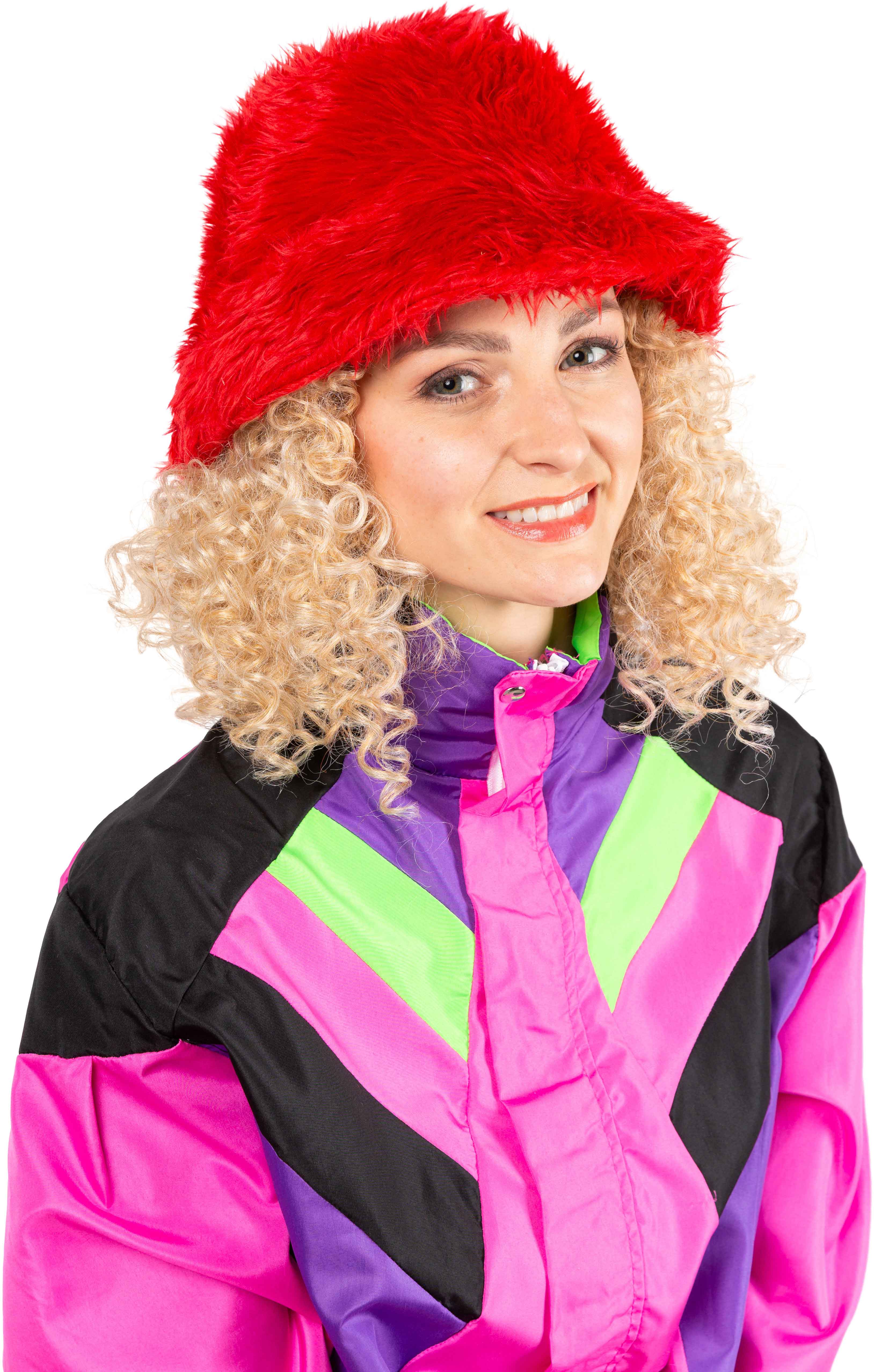 Fishermans cap fur, red