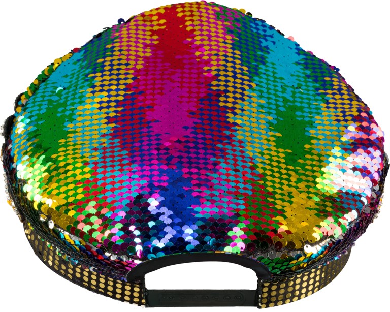Shield  hat sequined with peak