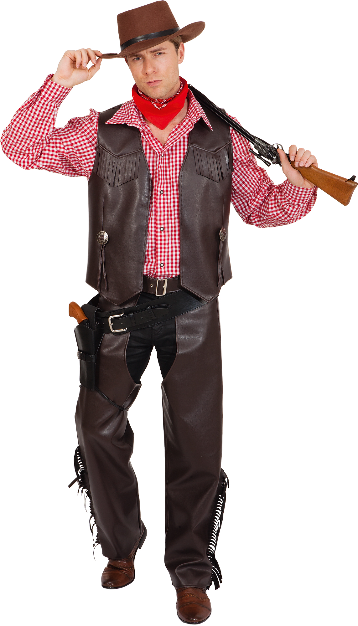 Cowboy vest, brown