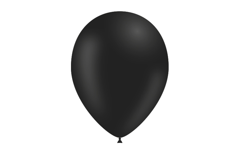 Latexballon Karneval 50 Stück, schwarz