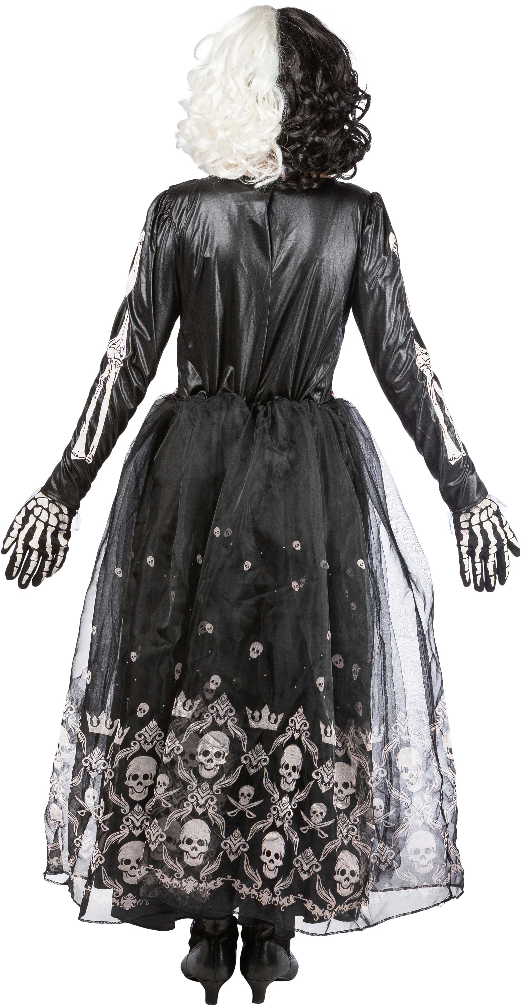 Robe d'halloween en forme de crâne