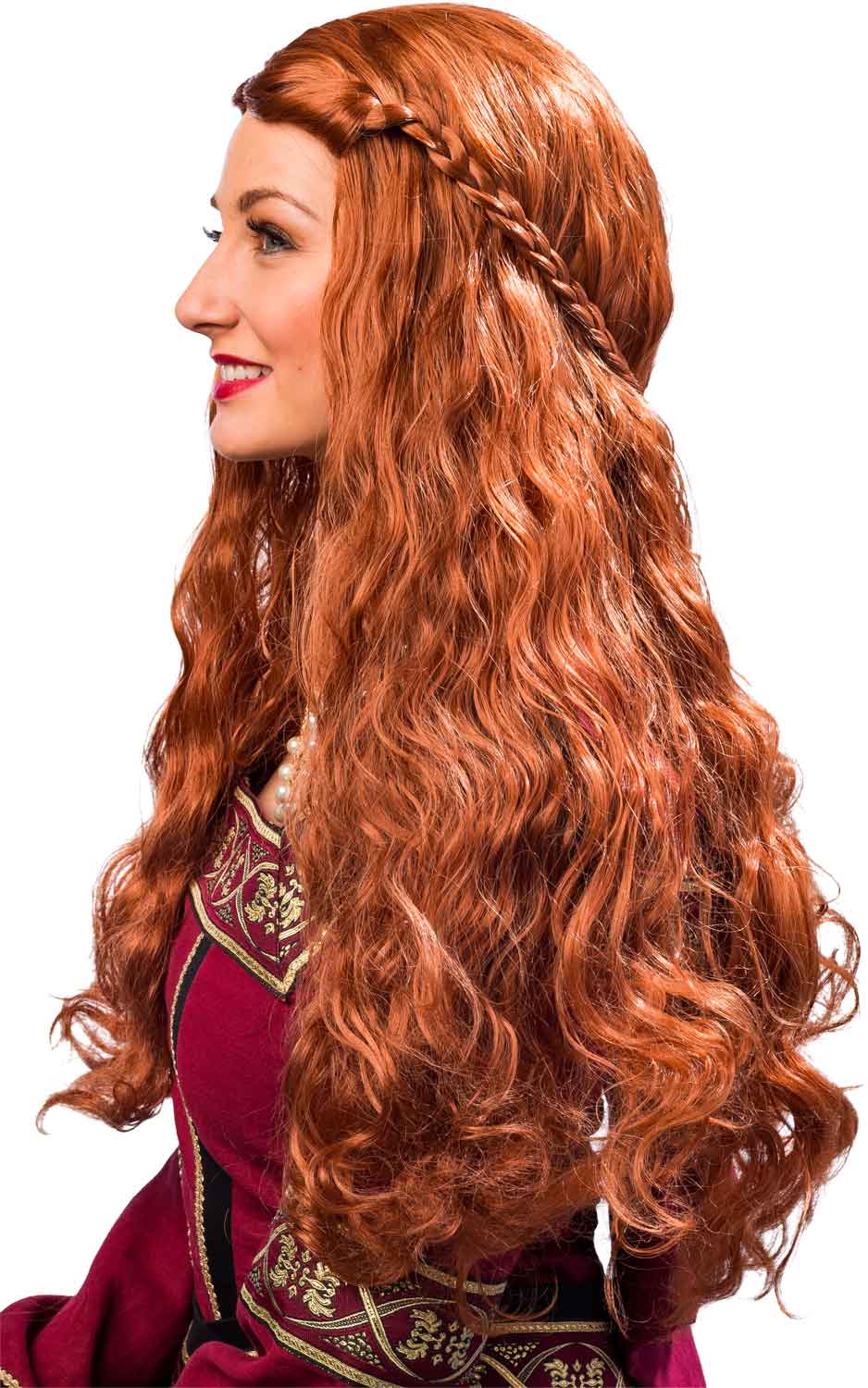 Wig medieval, brown