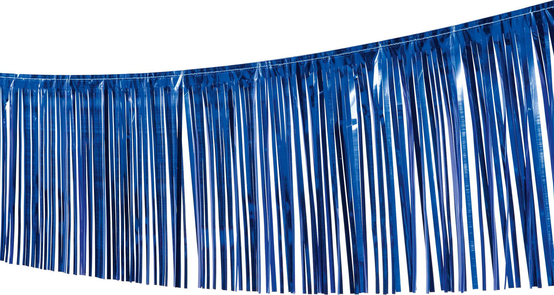 Fringe garland, blue
