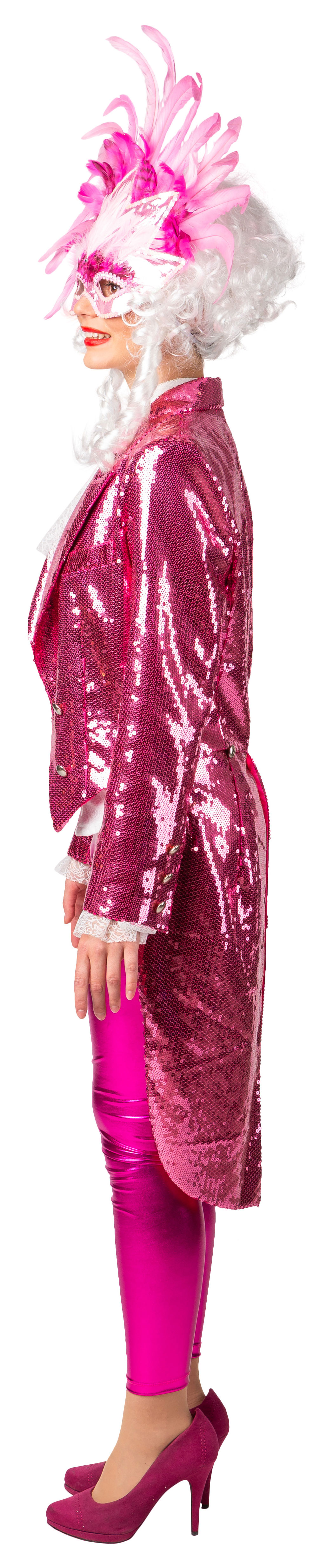 Jupe dame à paillettes, rose