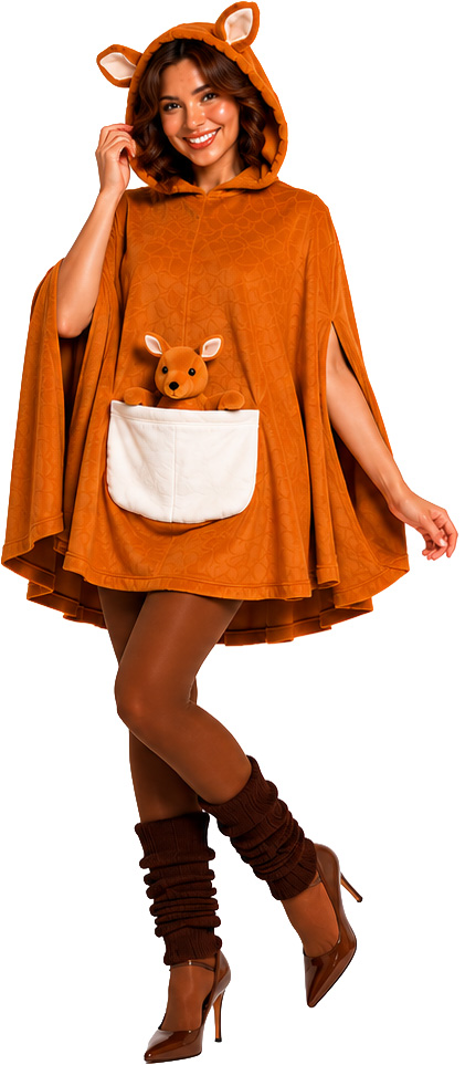 Kangaroo animal poncho