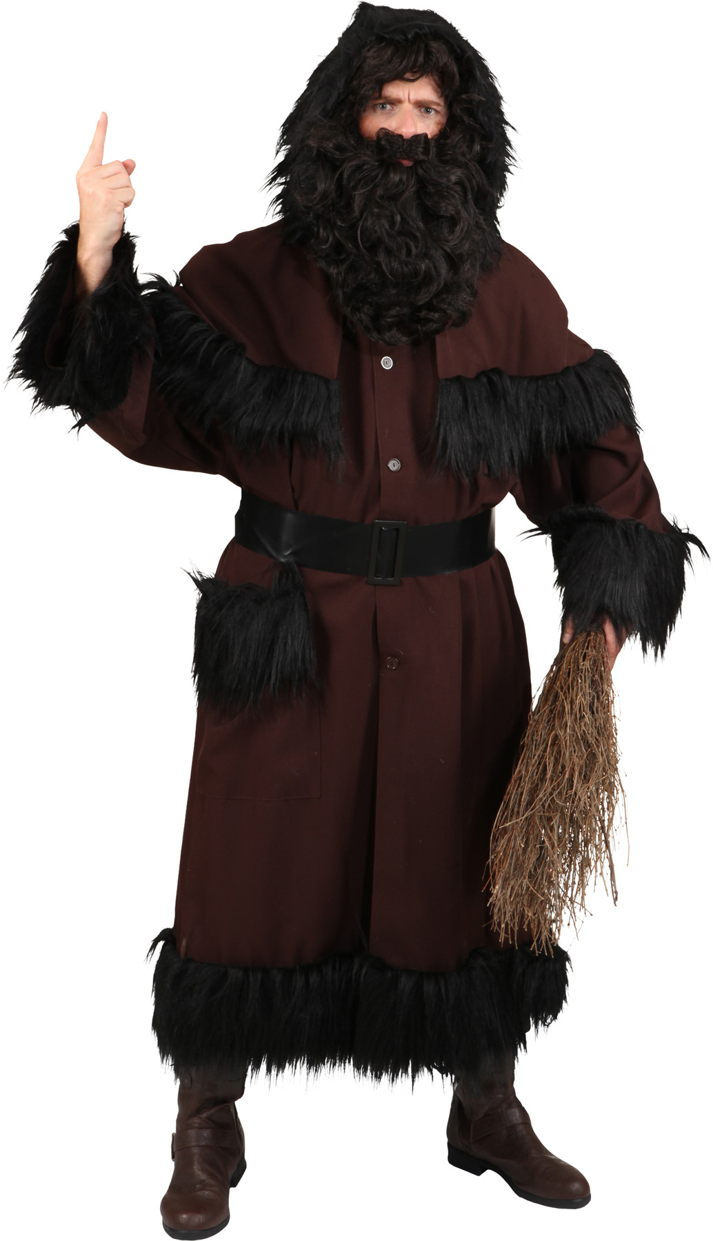 Santas servant coat, black-brown