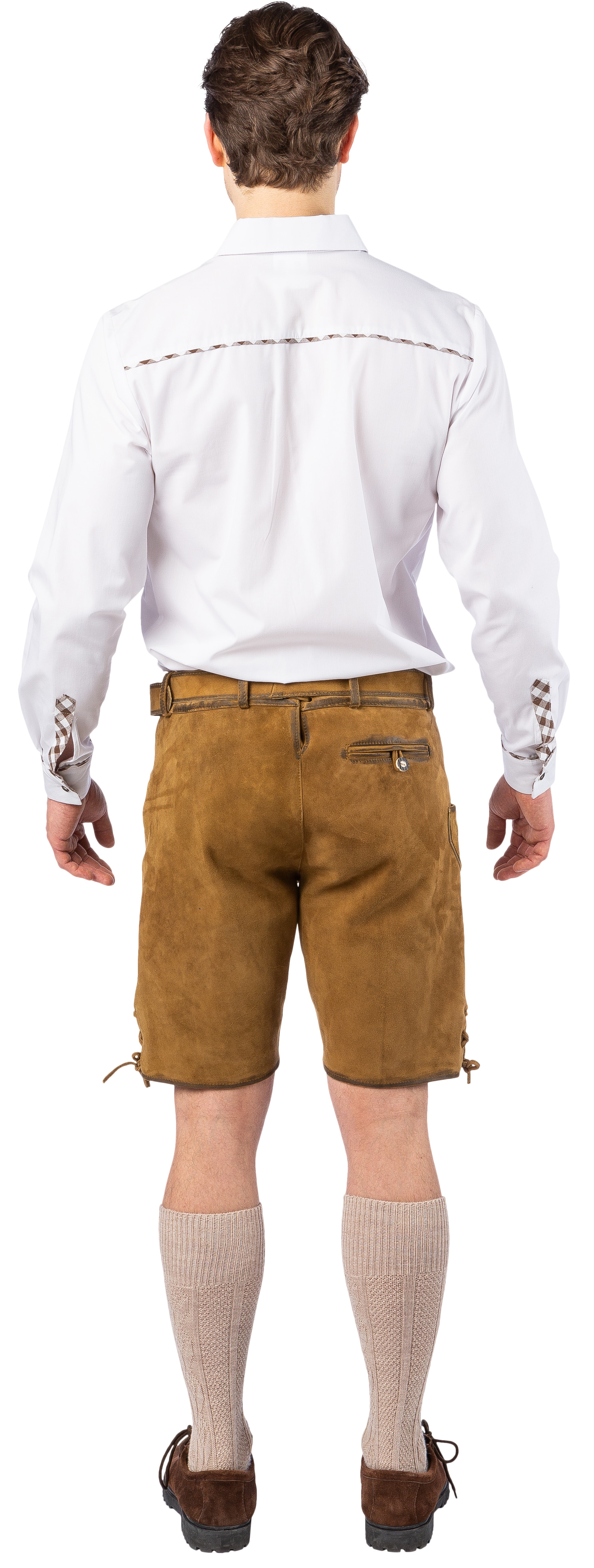 Pantalon en cuir, beige